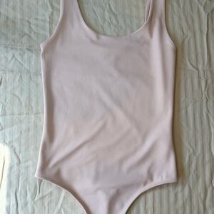 Express Light Dusty Rose Sleeveless Thong Bodysuit Size XS